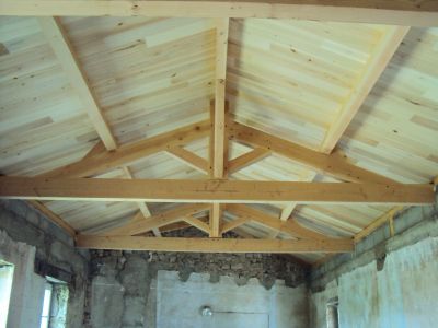 Cottance charpente avec caissons de toiture